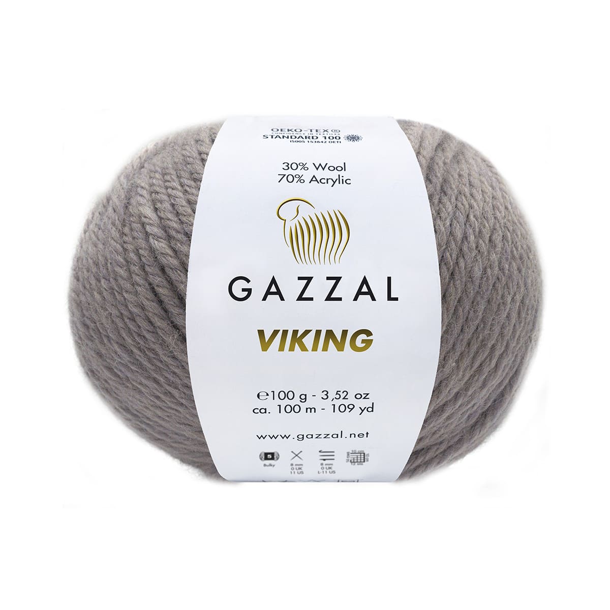 Пряжа Gazzal Viking цвет 4013, Пыльно - сиреневый