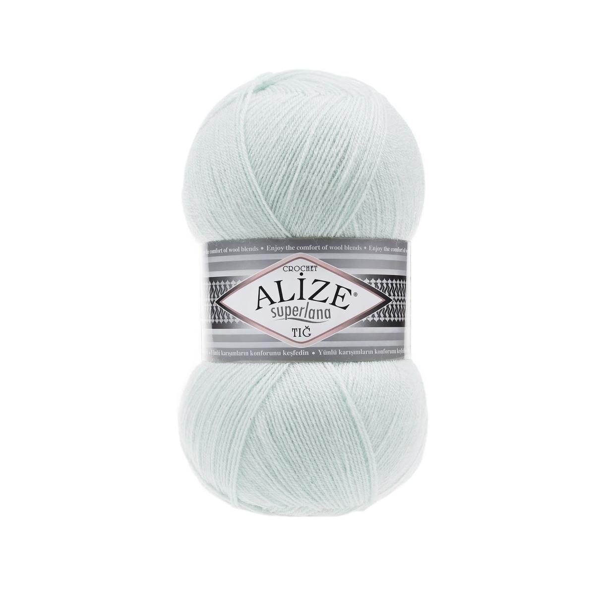 Пряжа Alize Superlana Tig цвет 522, Мята