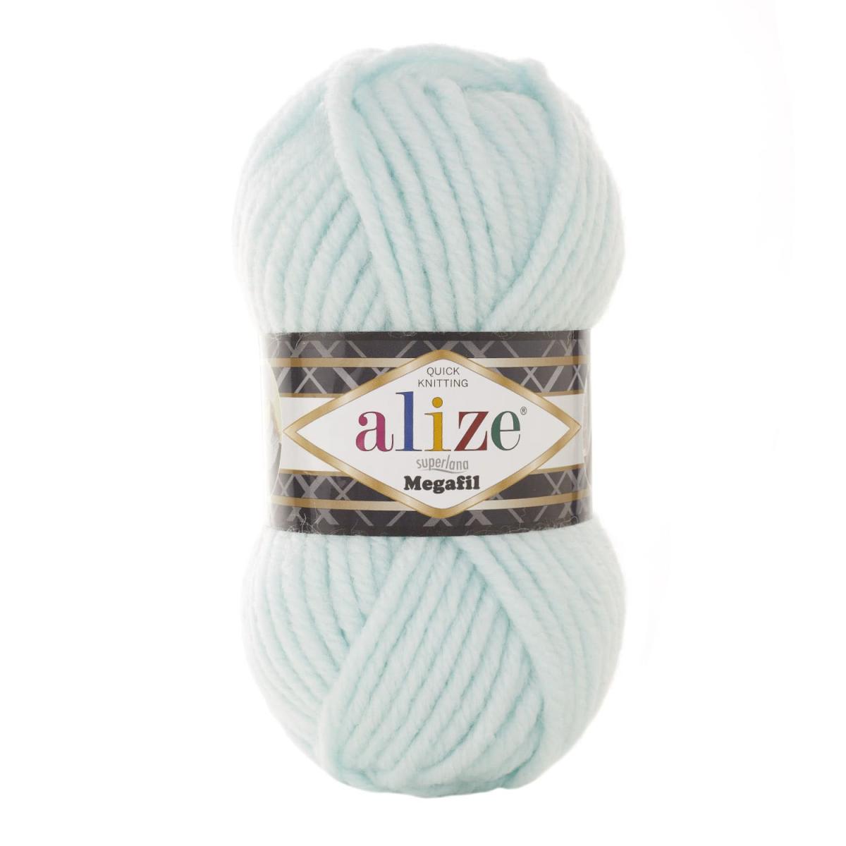 Пряжа Alize Superlana Megafil цвет 522, Мята