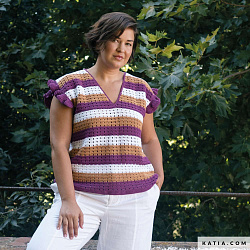 Журнал Katia Crochet №123 с летними моделями крючком, включая купальники и аксессуары