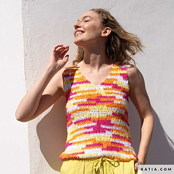 Обложка журнала Katia Crochet 121 — летние модели в стиле бохо-шик