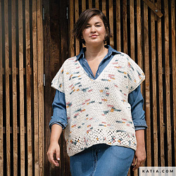 Журнал Katia Crochet №123 с летними моделями крючком, включая купальники и аксессуары
