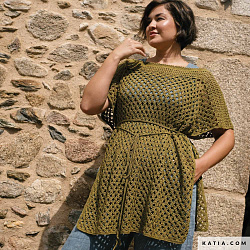 Журнал Katia Crochet №123 с летними моделями крючком, включая купальники и аксессуары