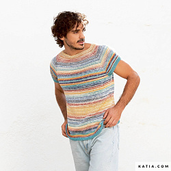 Вязальный журнал Katia Casual №122 с летними моделями для женщин и мужчин