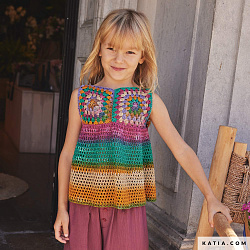 Обложка журнала Katia Kids 113 — яркие детские модели для вязания крючком
