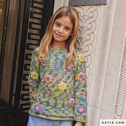 Обложка журнала Katia Kids 113 — яркие детские модели для вязания крючком
