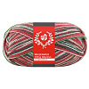 Пряжа Lana Grossa Meilenweit 100g Merino Christmas Lurex цвет 6802