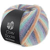 Пряжа Lana Grossa Meilenweit 100 Cosy Socks Multi Stripes цвет 153