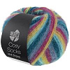 Пряжа Lana Grossa Meilenweit 100 Cosy Socks Multi Stripes цвет 155